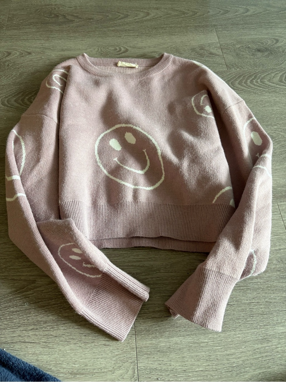 Altar’s State Smily Face Crop Sweater